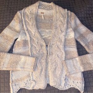 Free people knitted, cardigan, sweater, size small